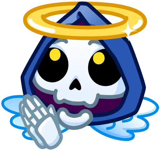 Стикер 31 Reaper Skull Emoji