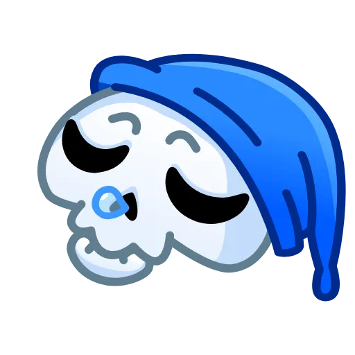 Стикер 17 Reaper Skull Emoji