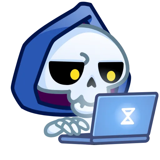 Стикер 32 Reaper Skull Emoji