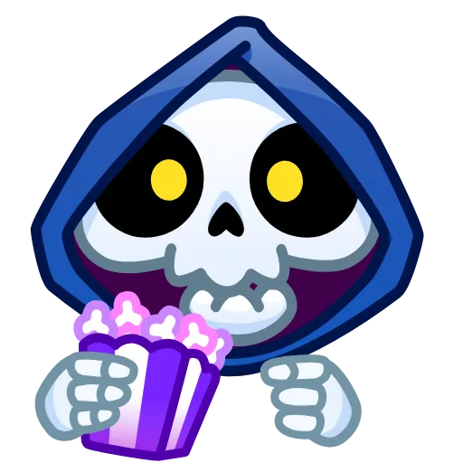 Стикер 29 Reaper Skull Emoji
