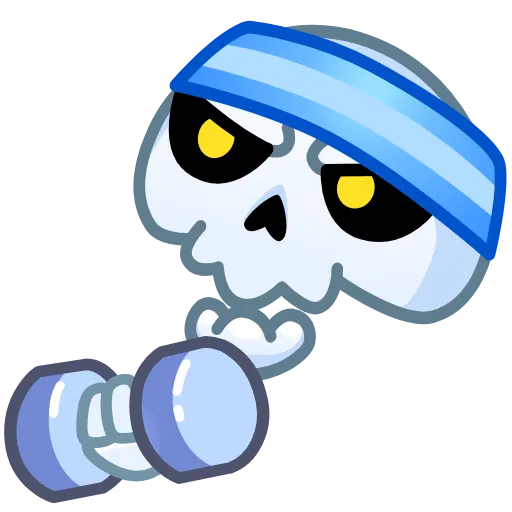 Стикер 28 Reaper Skull Emoji