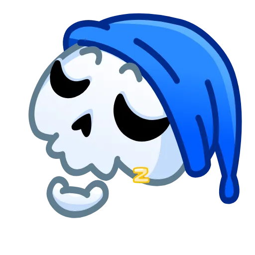 Стикер 17 Reaper Skull Emoji