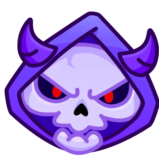 Стикер 21 Reaper Skull Emoji