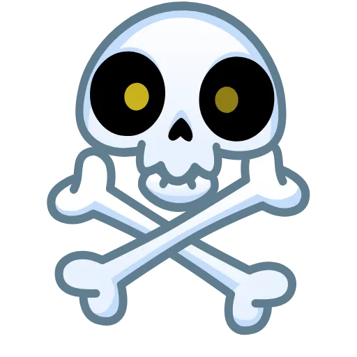 Стикер 23 Reaper Skull Emoji