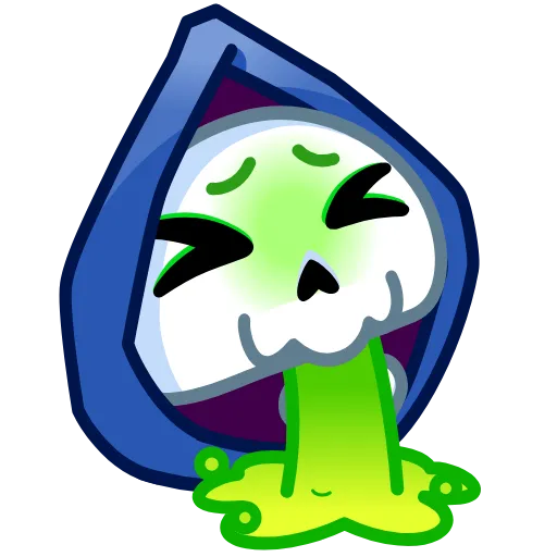 Стикер 20 Reaper Skull Emoji