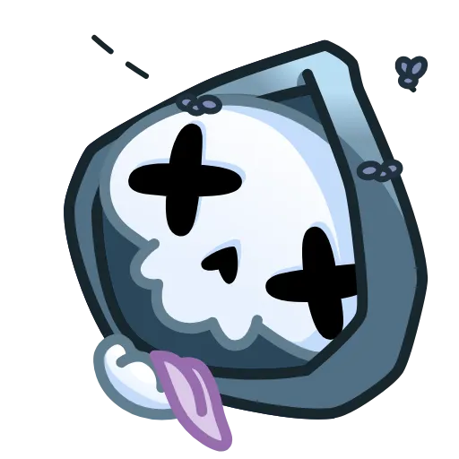 Стикер 18 Reaper Skull Emoji