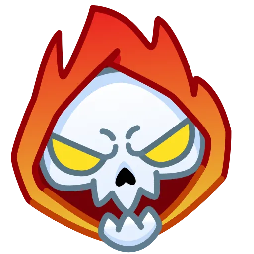 Стикер 12 Reaper Skull Emoji