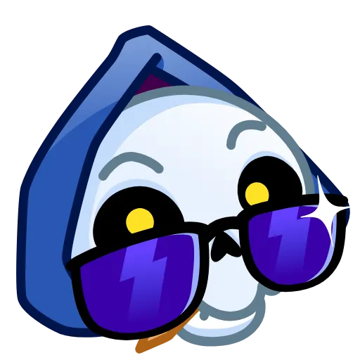 Стикер 6 Reaper Skull Emoji