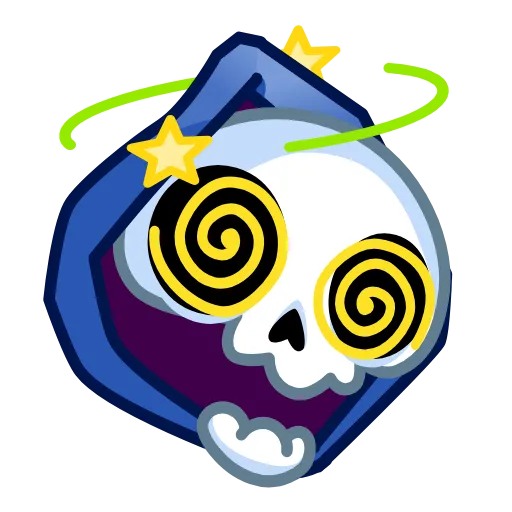 Стикер 19 Reaper Skull Emoji