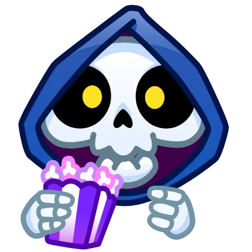 Стикер 38 Reaper Skull Emoji