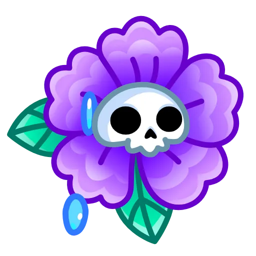 Стикер 34 Reaper Skull Emoji