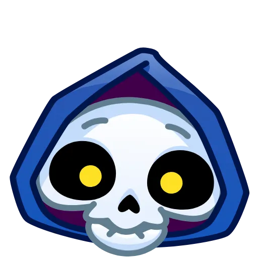 Стикер 2 Reaper Skull Emoji