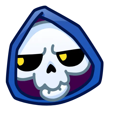 Стикер 9 Reaper Skull Emoji