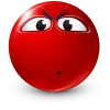 Стикер 29 Red Face Emoji