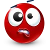 Стикер 36 Red Face Emoji