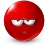 Стикер 24 Red Face Emoji