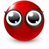 Стикер 21 Red Face Emoji