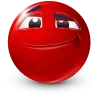 Стикер 5 Red Face Emoji