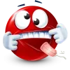 Стикер 58 Red Face Emoji