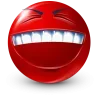 Стикер 14 Red Face Emoji
