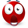 Стикер 30 Red Face Emoji