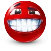 Стикер 39 Red Face Emoji