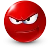 Стикер 13 Red Face Emoji