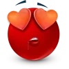 Стикер 6 Red Face Emoji