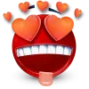Стикер 7 Red Face Emoji