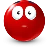 Стикер 11 Red Face Emoji