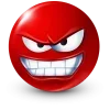 Стикер 28 Red Face Emoji