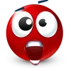Стикер 23 Red Face Emoji