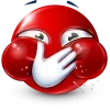 Стикер 46 Red Face Emoji