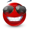 Стикер 18 Red Face Emoji