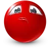 Стикер 20 Red Face Emoji