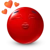 Стикер 12 Red Face Emoji