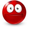 Стикер 16 Red Face Emoji