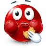 Стикер 60 Red Face Emoji