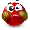 Стикер 43 Red Face Emoji
