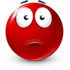Стикер 38 Red Face Emoji