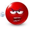 Стикер 52 Red Face Emoji