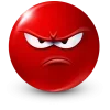 Стикер 35 Red Face Emoji