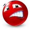 Стикер 42 Red Face Emoji