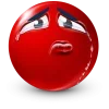 Стикер 31 Red Face Emoji