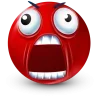 Стикер 49 Red Face Emoji