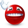 Стикер 48 Red Face Emoji