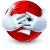 Стикер 56 Red Face Emoji