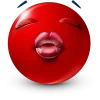 Стикер 59 Red Face Emoji