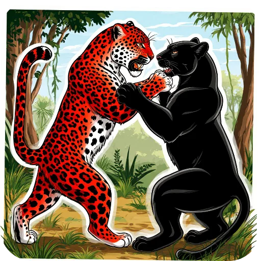 😡 Стикер «Red Leopard» для Telegram