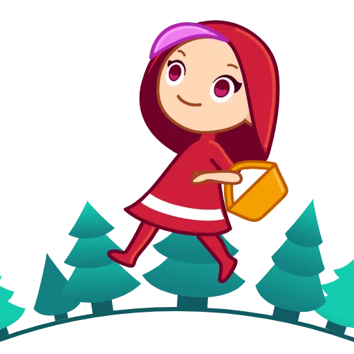 Стикер 14 Red Riding Hood